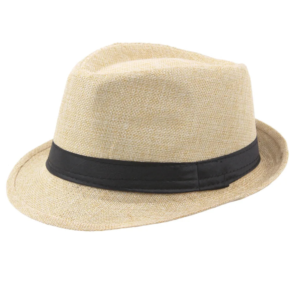 Cycling Caps Summer Men's Hats Fedoras Top Jazz Hat Bucket Bowler Hats Chapeau Fedora Hats Women Black Hat Wedding Caps Oasis Select Beige
