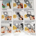 5 Different Size 5 in 1 Cover Versatile Button Mold Tool for Clothing Repairs or DIY Sewing Project 1 Set Cover Buttons Tools Oasis Select Default Title
