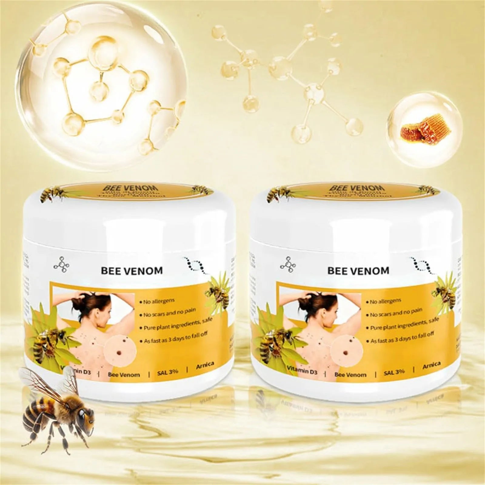 Bee Venom Cream Repair Hand and Foot Skin Redness and Itchiness Moisturizing and Smoothing Skin Care Cream Body Care Gift Oasis Select