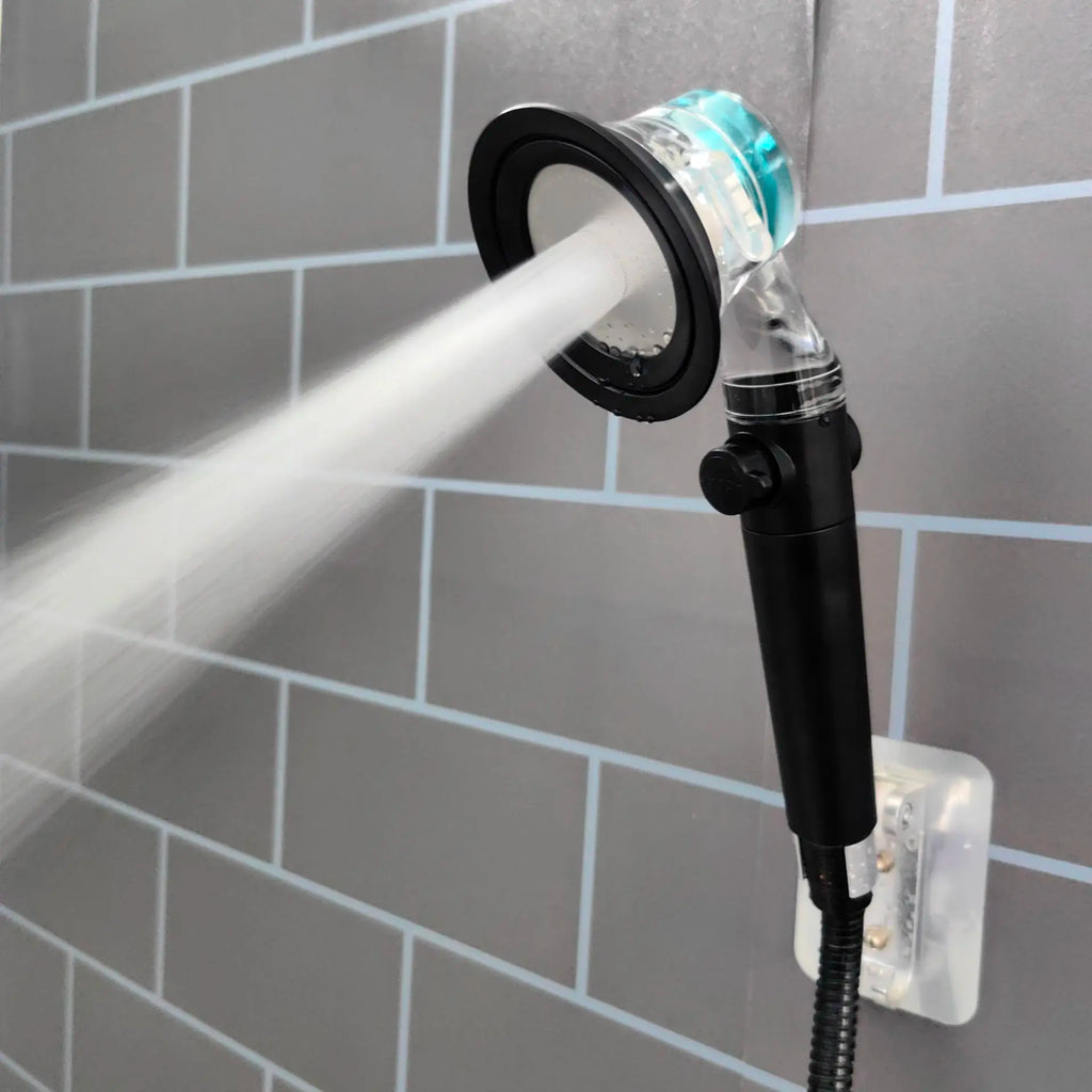 Luxury Design 3 Modes Turbo Fan Shower Head High Pressure Water Saving Spray Adjustable Showerhead Filters Bathroom Accessories Oasis Select