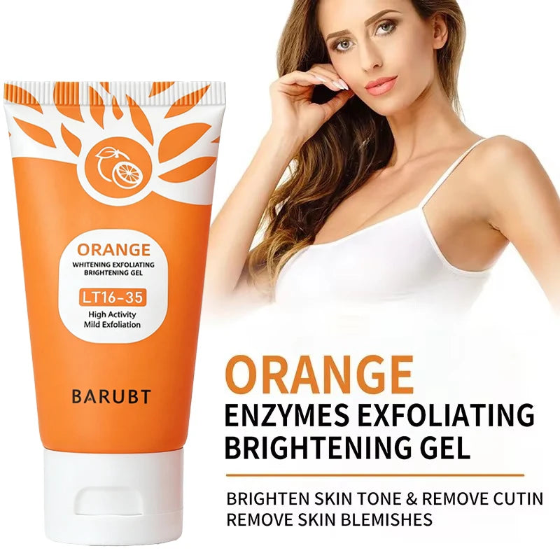 BARUBT Orange Exfoliating Gel – Face & Body Scrub 50g
