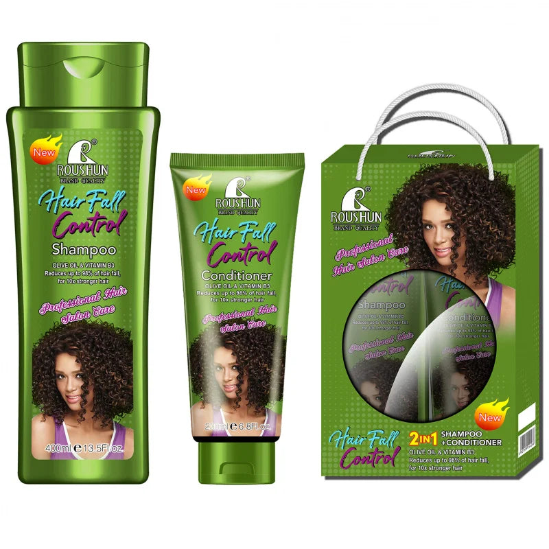 ROUSHUN Olive Shampoo & Conditioner Set | Nourishing Hair Duo