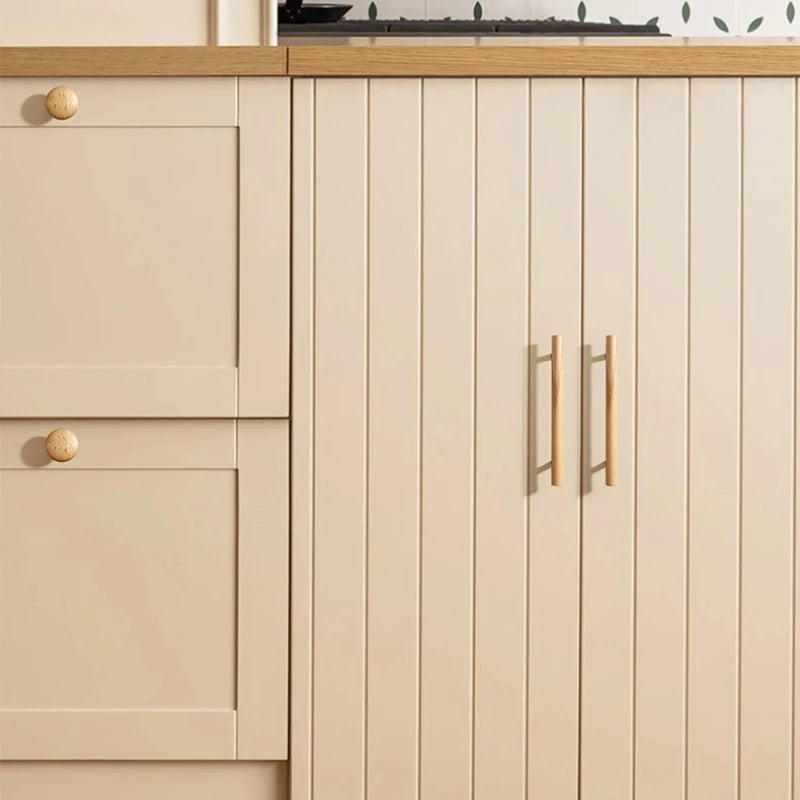 Nordic Walnut Wood Handle T Bar Drawer Knobs Cupboard Long Pulls Kitchen Cabinet Door Handle Furniture Decorate Pulls and Knob Oasis Select