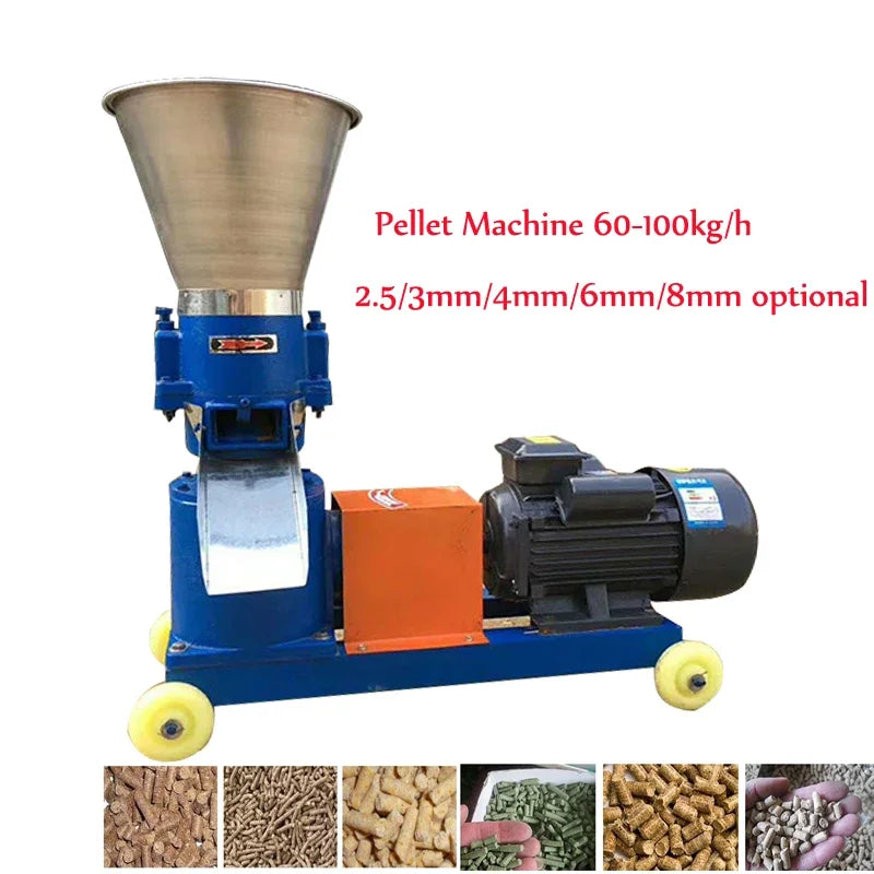 KL-125 Feed Pellet Mill 60–100kg/h | Farm Animal Granulator