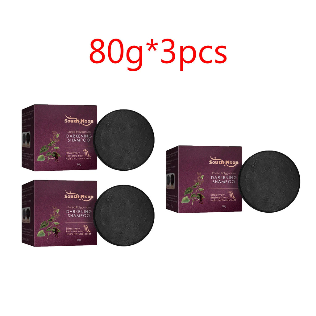 Polygonum Multiflorum Shampoo Soap Remove Dandruff Reduct Hair Loss Restore Natural Black Hair Strengthen Hair Roots Hair Care Oasis Select 3pcs