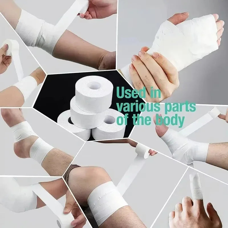 1PC 2.5cm * 9.14m Athletic Trainer Tape Sport Care Tape Sport Strapping Tape Easy To Tear For Sports First Aid Injury Wrap Oasis Select