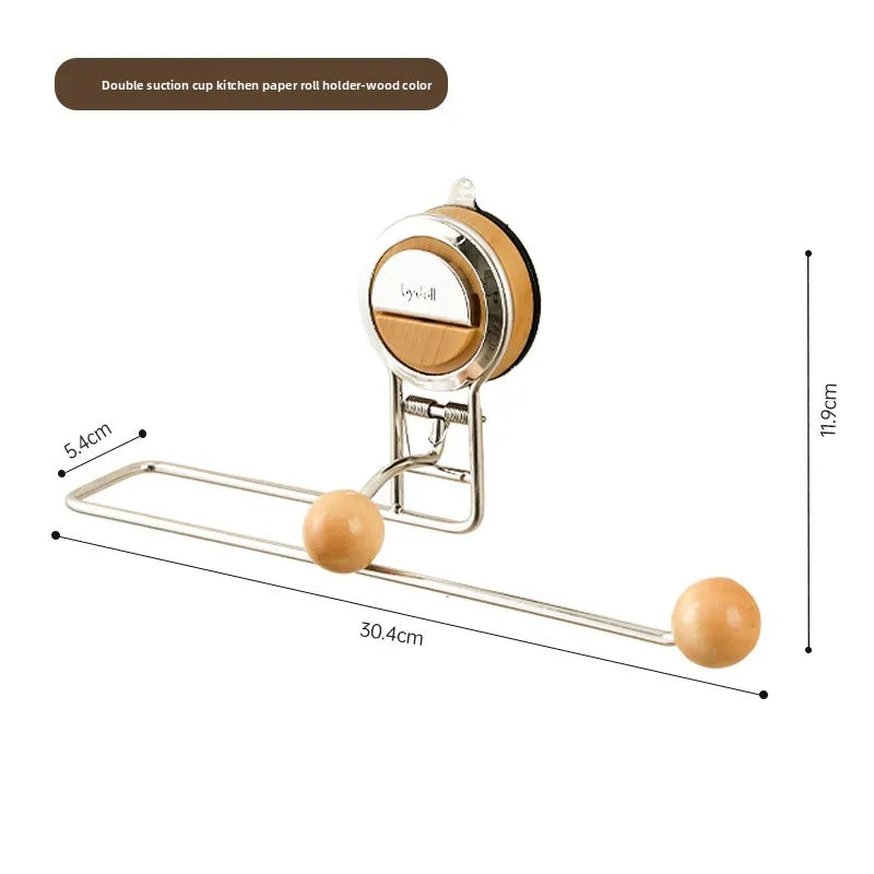 Suction Cups Kitchen Paper Towel Holder Free Cupboard Paper Hangers Paper Roll Holder Rags Cling Film Hangers Oasis Select B