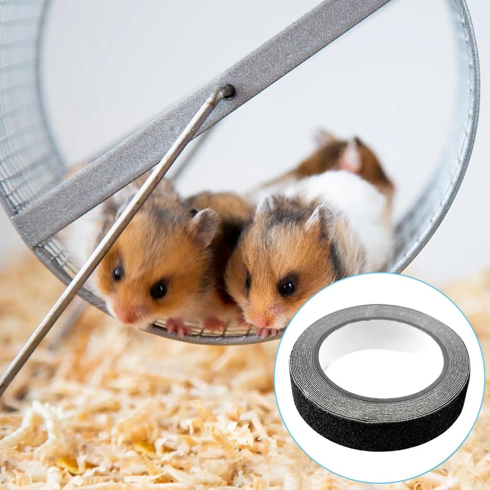 Pet Wheel Tape Anti-Slip Silent Strip 500cm Hamster Wheel Nail Trimmer Tape Frosted anti-slip running wheel belt for Hamster Oasis Select