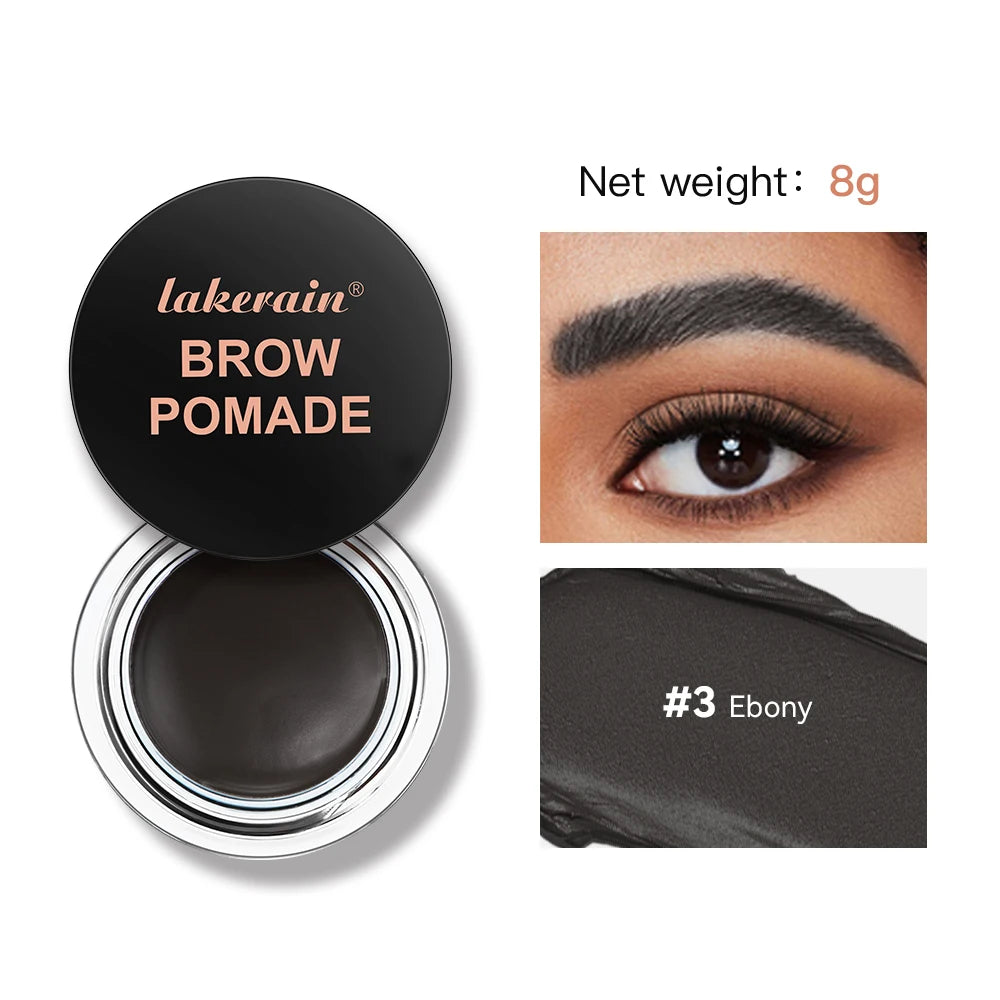 Matte Brown Black Wild Eyebrow Cream 3D Natural Tint Eyebrow Enhancers Gel Wax Waterproof Lasting Eye Makeup Cosmetic Tools Oasis Select 3Ebony
