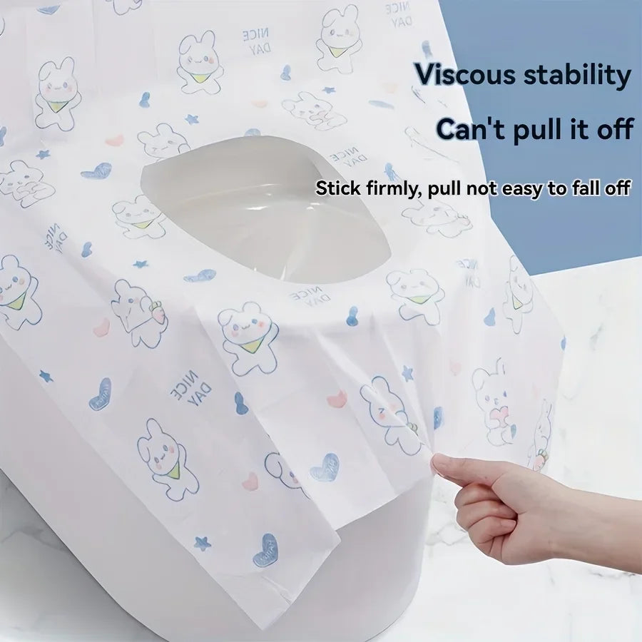 10/40/70 Pcs Disposable Toilet Seat Covers for Travel Public Bathrooms Airplane Hygiene Universal Fit All Ages Potty Training Oasis Select