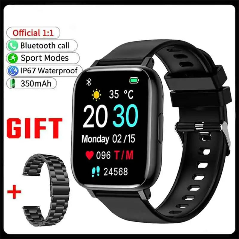 1.77" Smartwatch – Bluetooth Calls, Heart Rate & SpO2 Monitor