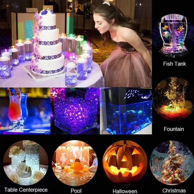 KDULIT Mini 16-Color RGB IP68 Submersible LED Pool Light
