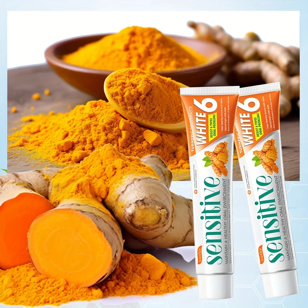 Turmeric Whitening Toothpaste – Deep Clean & Fresh Breath 100g Whitening Toothpaste Oasis Select
