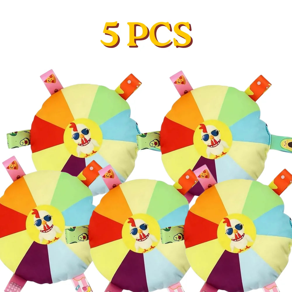 Cartoon Design Dog Plush Sound Toy Wear Resistant Bite Resistant Teddy Chew Toy for Puppy Pet Teeth Grinding Relief Oasis Select A 5 PCS