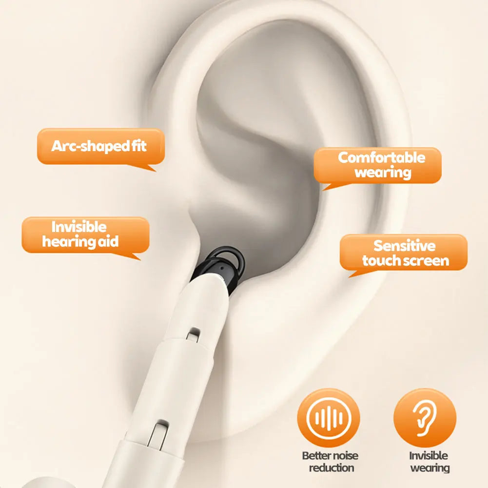 Fanmuran Bluetooth 5.3 Invisible Sound Amplifier Earbuds