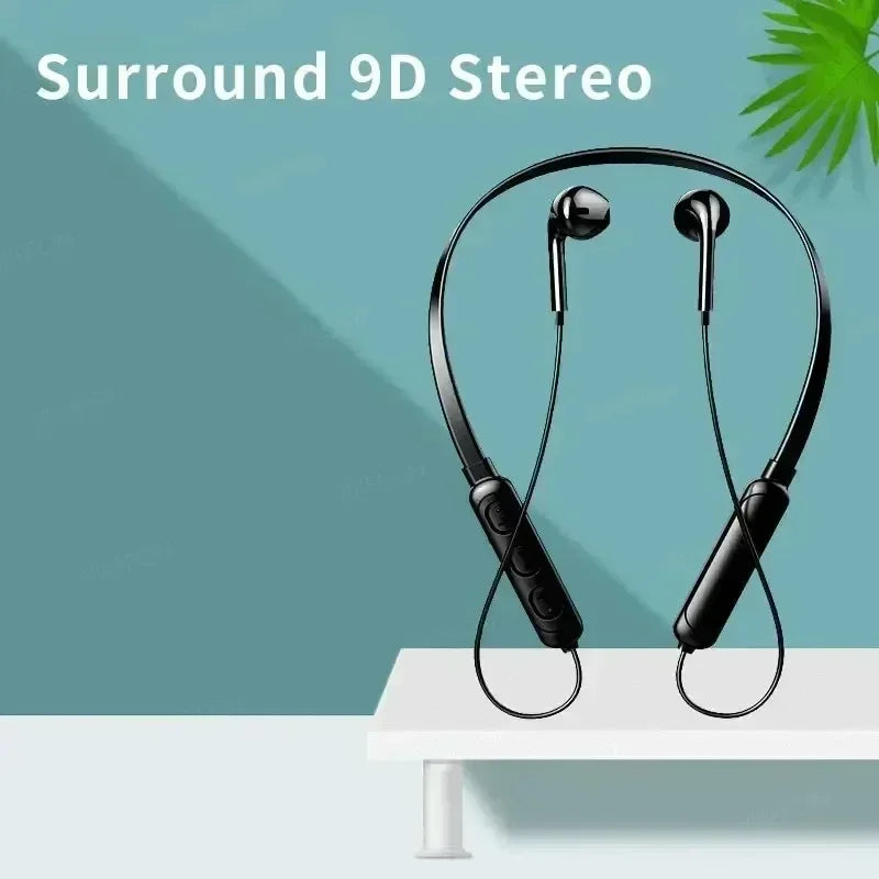 Wireless Bluetooth Headset NeckHanging Stereo Noise Reduction Universal Sports Headset Microphone Oasis Select