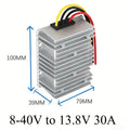 8V-40V to 12V 13.8V 19V 3A 6A 10A 15A 20A 25A 30A DC DC Voltage Stabilizer Power Converter Regulator Boost Buck LED Solar Car Oasis Select 8-40V to 13.8V 30A