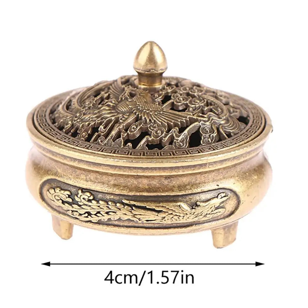 Incense Coil & Cone Burner with Detachable Lid | Desktop Décor