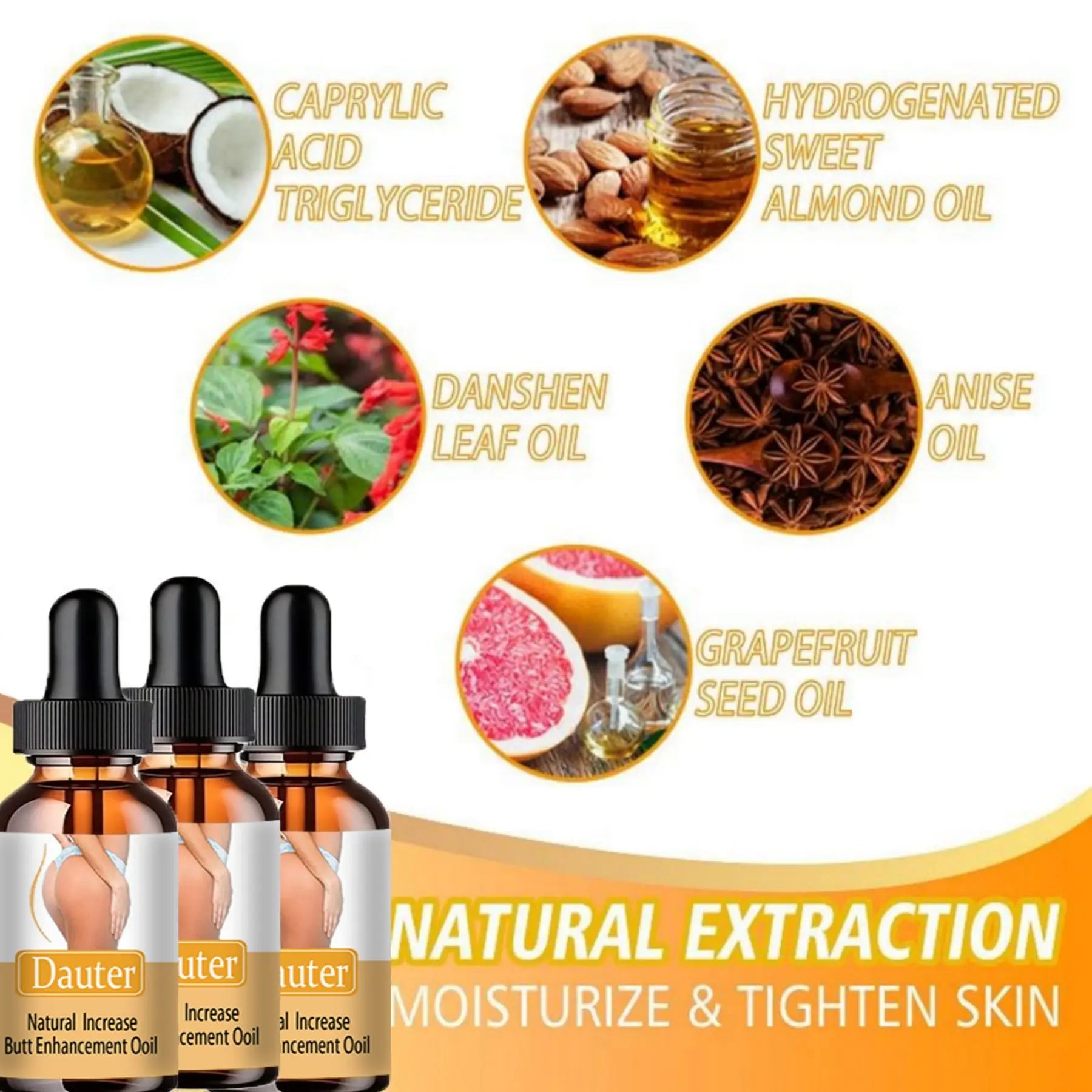 Buttock Lifting & Firming Cream – Hip Enhancement Essential Oil