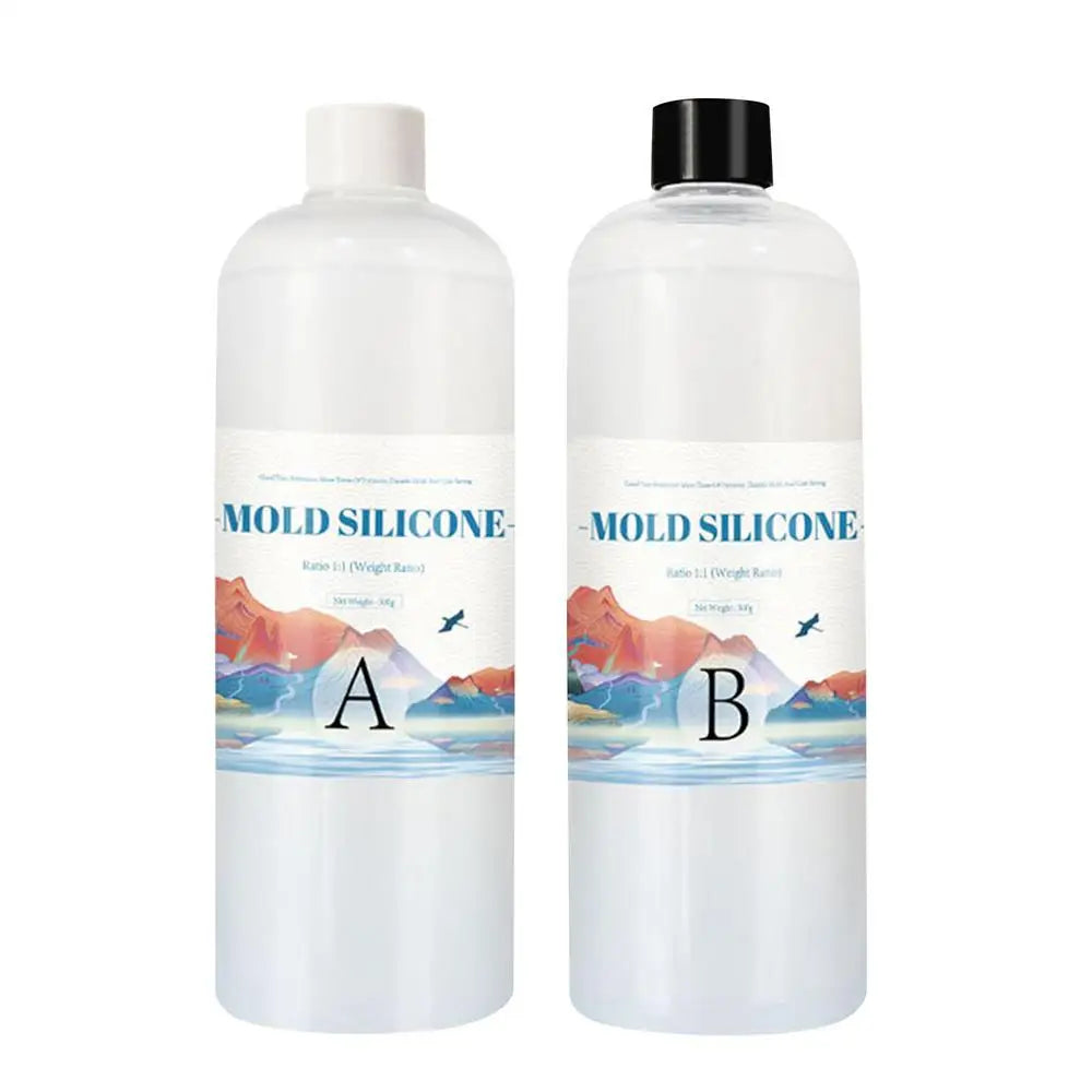 Silicone Mold Making Kit DIY Silicone Mold Making AB1:1Liquid Rubber Silicona Liquida Para Mold Fast Curing Mold Making Silicone Oasis Select 200g set