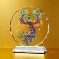 Koi Crystal Ornaments for Desktop Home Decoration Yearly Abundance Gift-giving Handicrafts for Housewarming Oasis Select J 22cm X 20cm