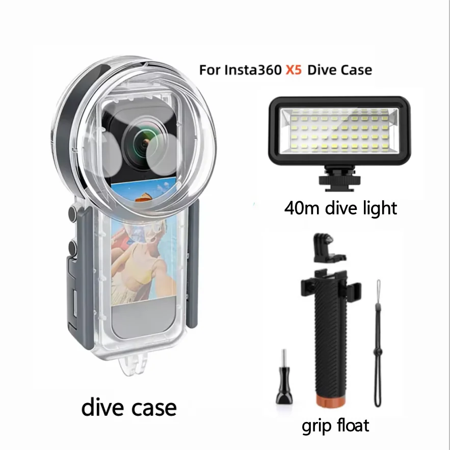 Seafrogs 50m Waterproof Housing for Insta360 X5 Dive Case