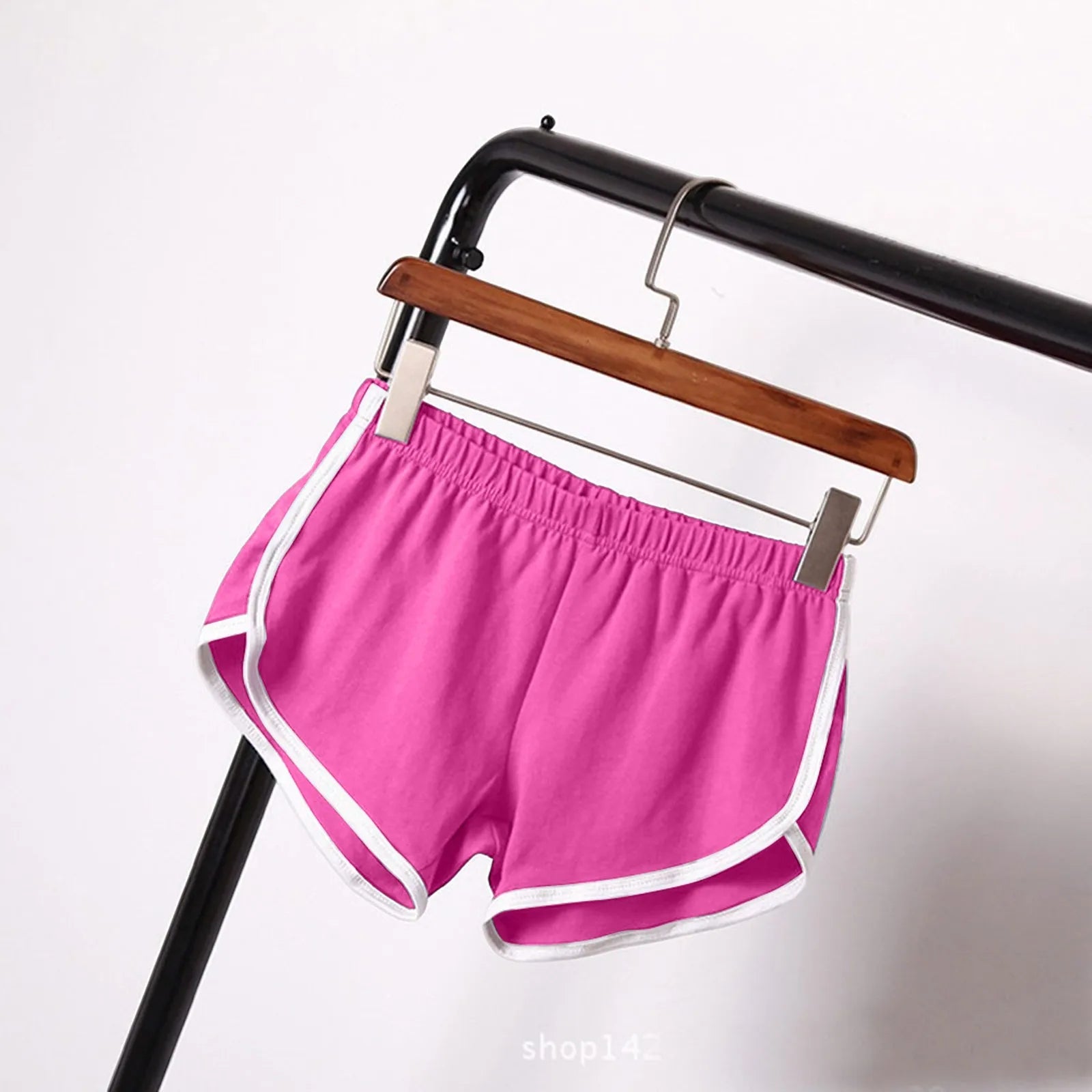 Sports Shorts Women Summer New Candy Color Anti Emptied Skinny Shorts Casual Lady Elastic Waist Beach Correndo Short Pants Oasis Select