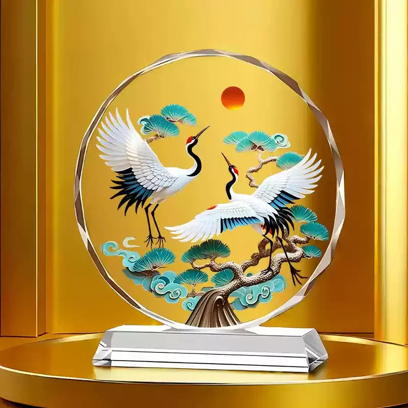 Koi Crystal Ornaments for Desktop Home Decoration Yearly Abundance Gift-giving Handicrafts for Housewarming Oasis Select
