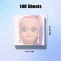 50/100-Sheet Creative Sticky Notes, Funny and Whimsical Grimace-Faced Notepad, Square-Shaped Satirical Sticky Notes, Great Gift Oasis Select 100 sheets