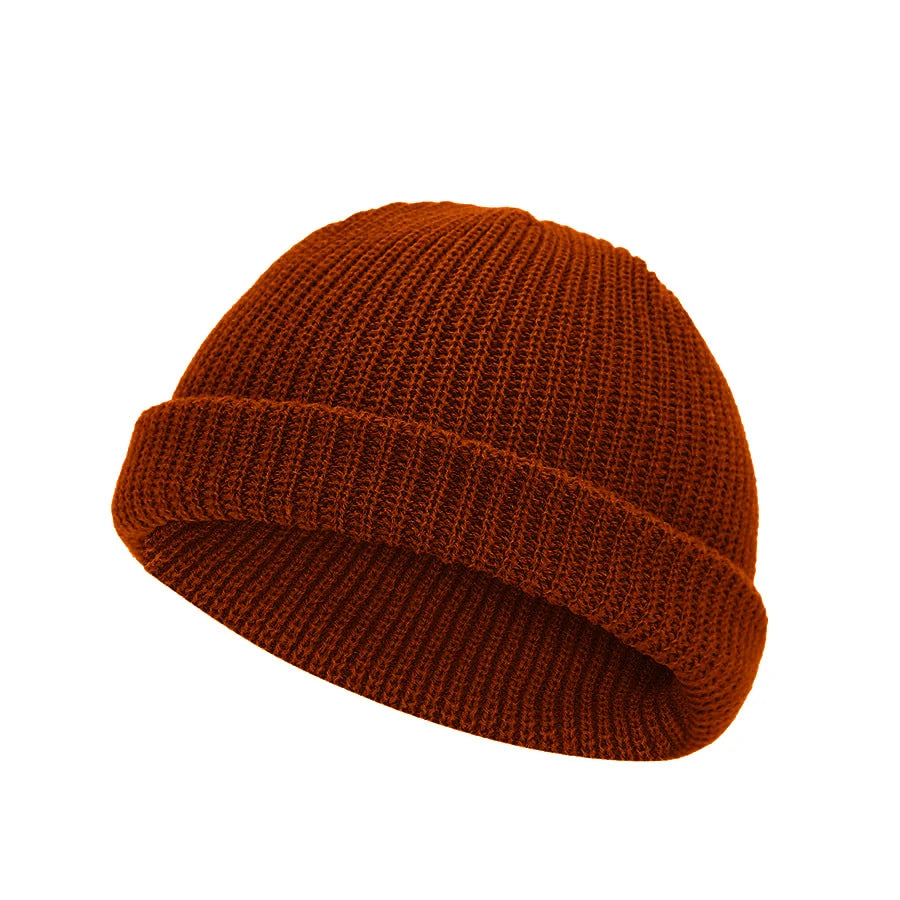 Cold hat, melon skin hat, knitted hat, short hip-hop street hat, woolen hat, men's and women's hat, street retro hexagonal hat Oasis Select 1