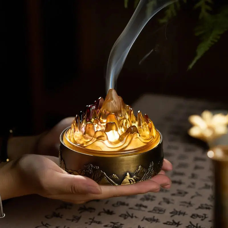 Liushan Boshan incense seal oven household agarwood sandalwood indoor creative tea ceremony incense burner decoration Oasis Select