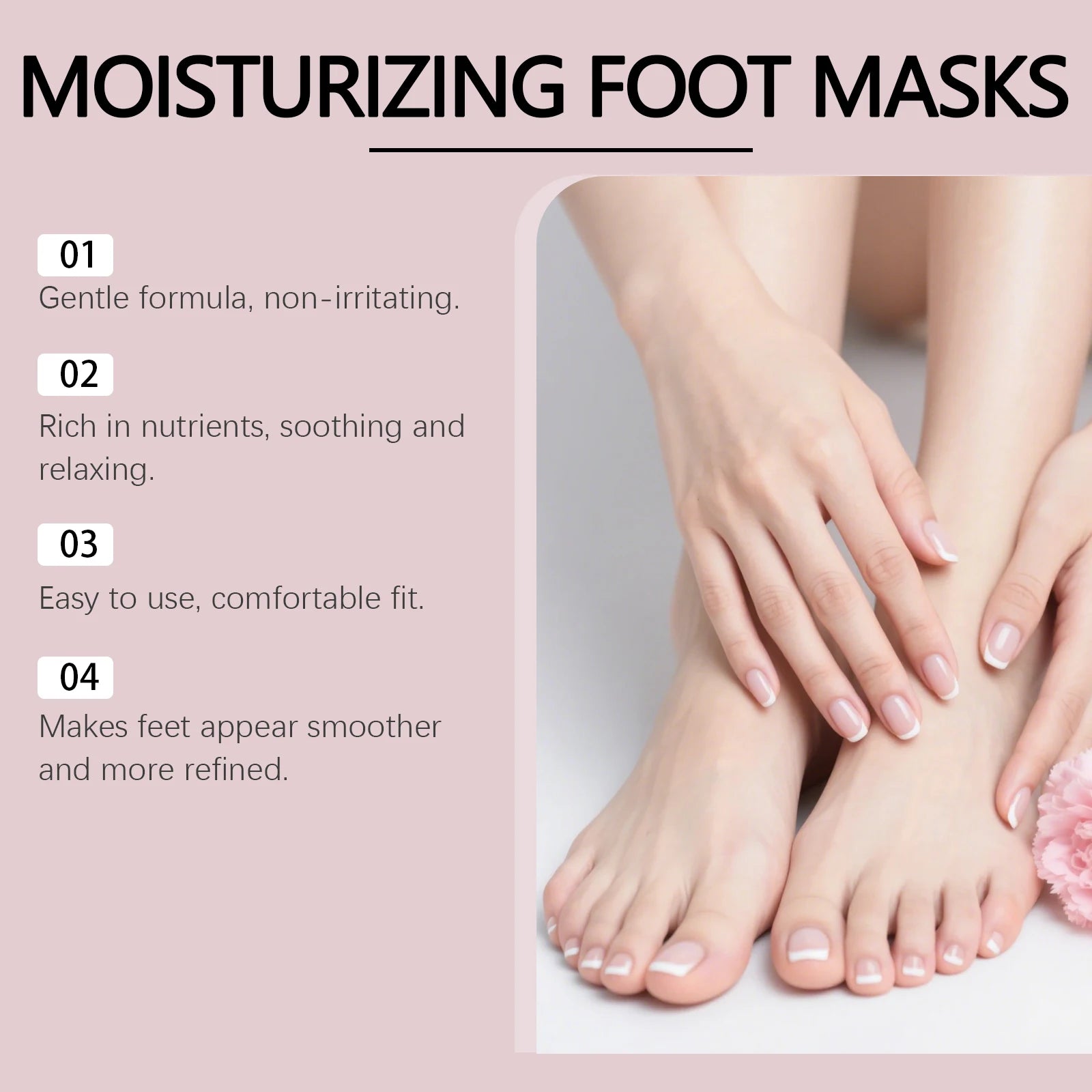 OceAura Shea Butter Foot Mask 6 Pairs – Exfoliate & Hydrate Exfoliating Foot Mask Oasis Select