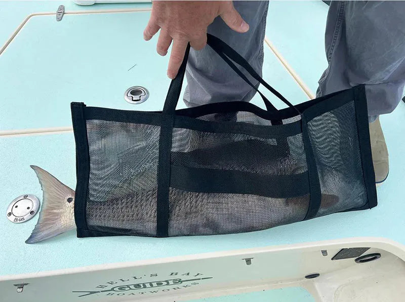 Fish Weigh Bags Folding Mesh Weigh Sling Bag for Caught Fish Weigh in Bag for Bass Fishing Heavy Duty Transport Tote Oasis Select