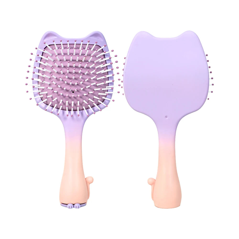 Cat Air Cushion Hairbrush – Detangling Scalp Massage Comb Air Cushion Hairbrush Oasis Select M30-tian-purple-02