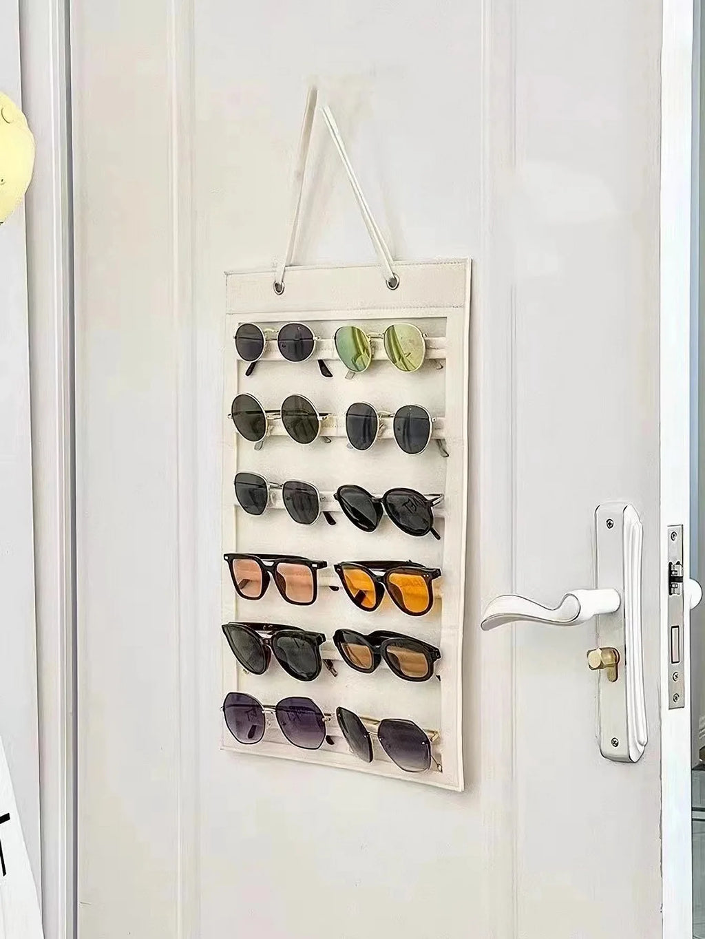 1pc Sunglasses Storage Organizer,Holds 12 pairs of eyeglasses, Hanging Glasses Display Rack,Versatile Wall-Mounted Glasses Hold Oasis Select