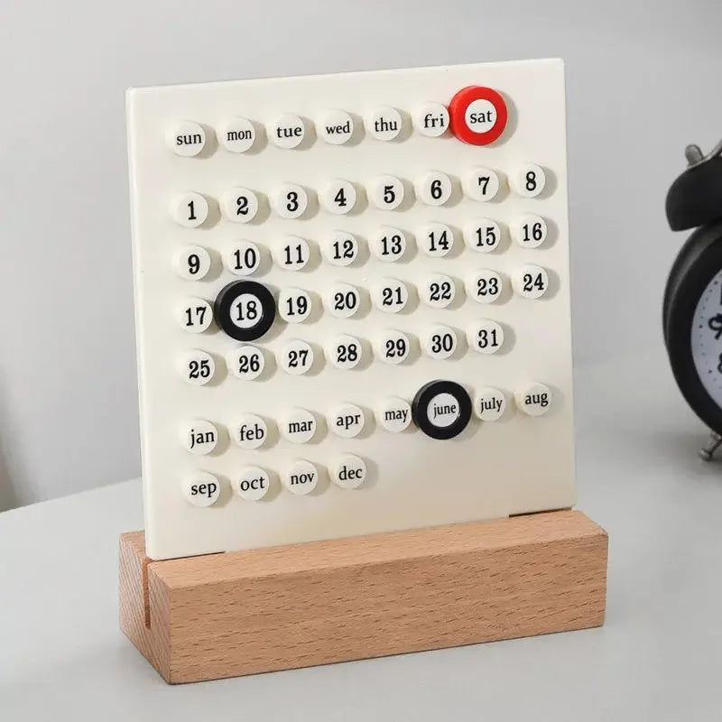 Diy Perpetual Calendar Ring Table Calendar Table Acrylic Calendar Display Learn Countdown Reminder Card Oasis Select C 13.5X18CM