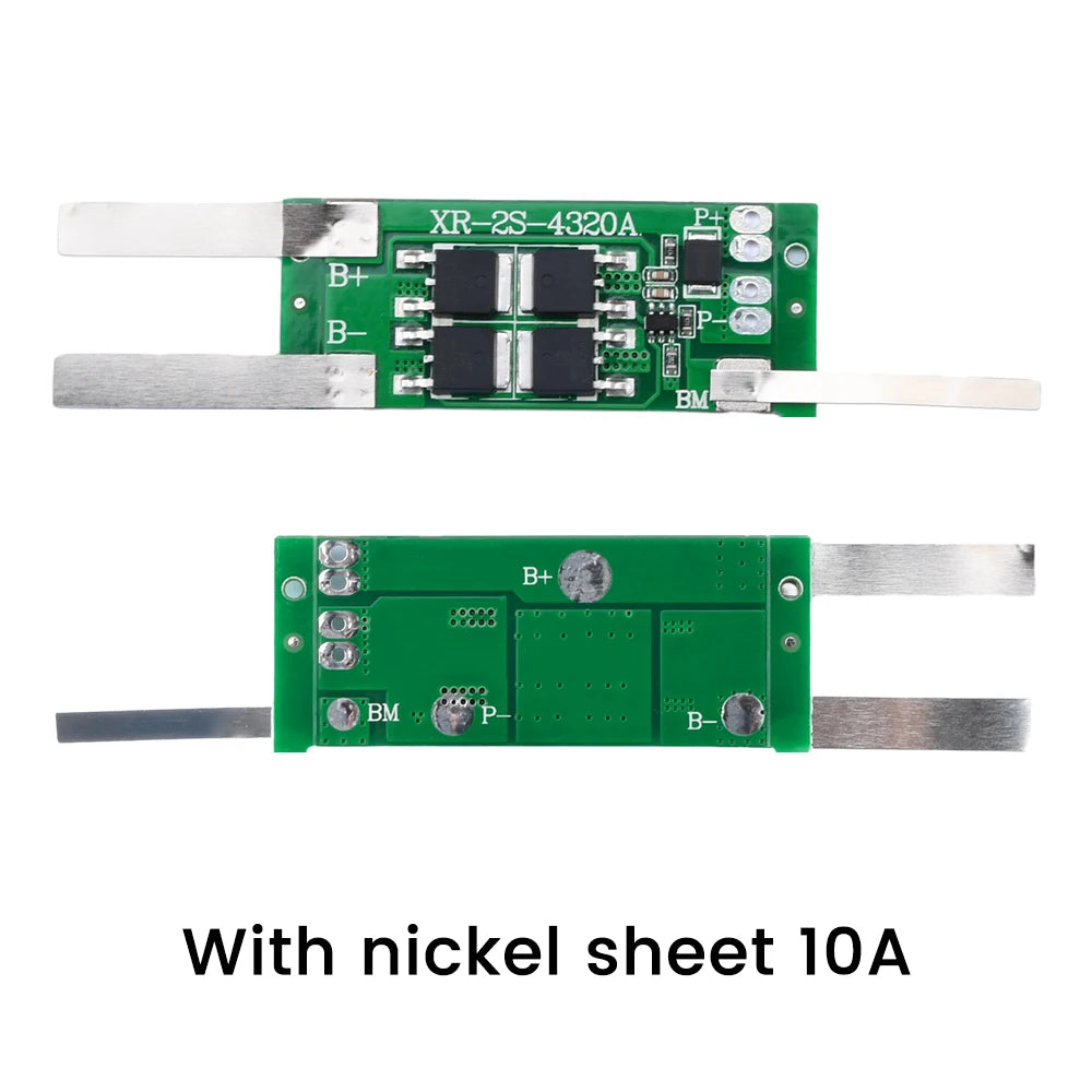 BMS 2S 7.4V 8.4V 18650 Lithium Battery Protection Board Li-ion Batteries Charge Discharge Protection Module Protect 2S 5A 6A 10A Oasis Select 10A