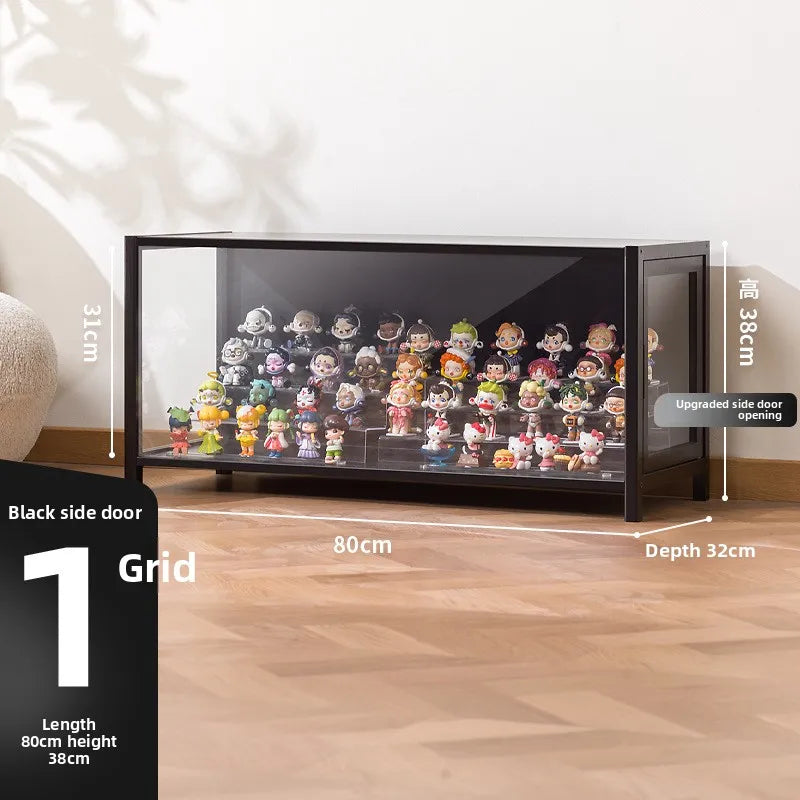 Blind box storage display stand Large capacity transparent acrylic storage box POP MART figure doll collection cabinet Oasis Select A door 80 long