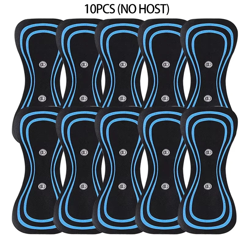 10PCS Portable Mini Electric Neck Back Massager Cervical Massage Patch Stimulator Massage Patch Replacement Patch Oasis Select 10pcs