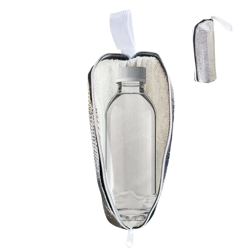 Insulation bag daily portable insulation bag aluminum foil portable can hang water cup insulation cover Water Bottle Cover Oasis Select