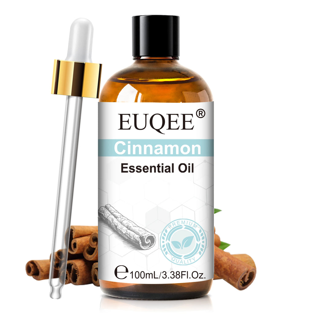 EUQEE 100ml Essential Oils – Lavender, Vanilla, Lemon & Cinnamon