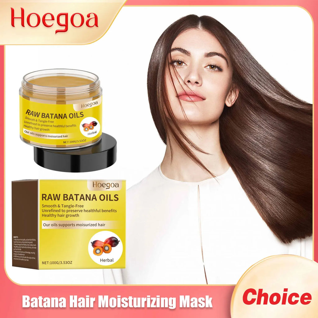 Batana Hair Moisturizing Mask Improving Growth Nutritious Root Scalp Treatment Oil-Control Repairing Damage Ginger Hair Care Oil Oasis Select 100g Boxed