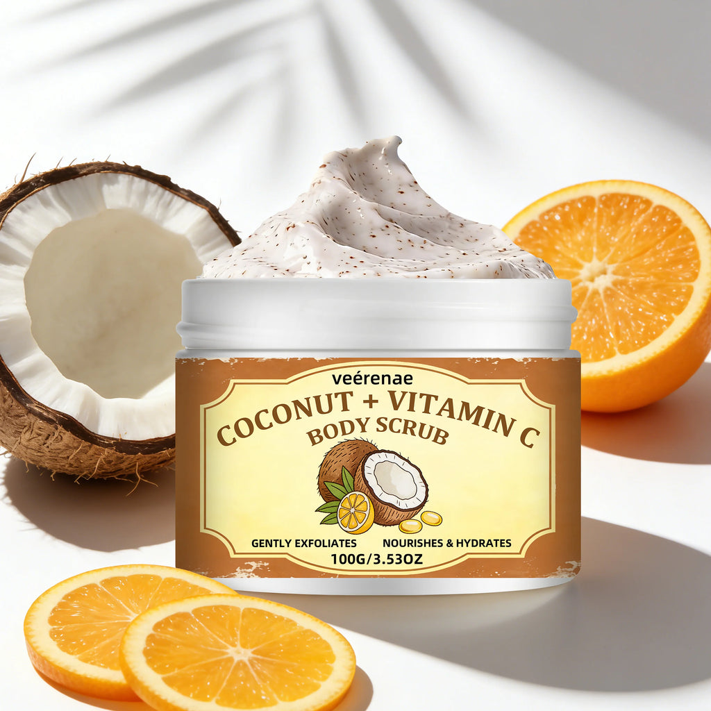 veérenae Coconut Vitamin C Body Scrub – All Skin Types