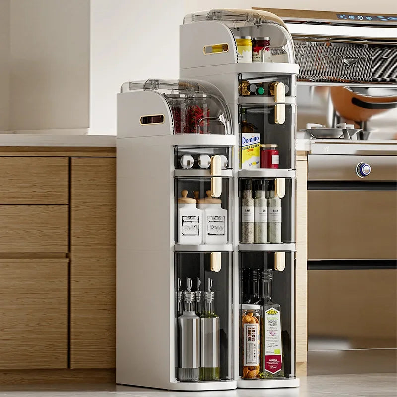 Multi-functional 18Cm narrow size crevice storage cabinet drawer kitchen crevice multi-layer bathroom narrow locker rack Oasis Select