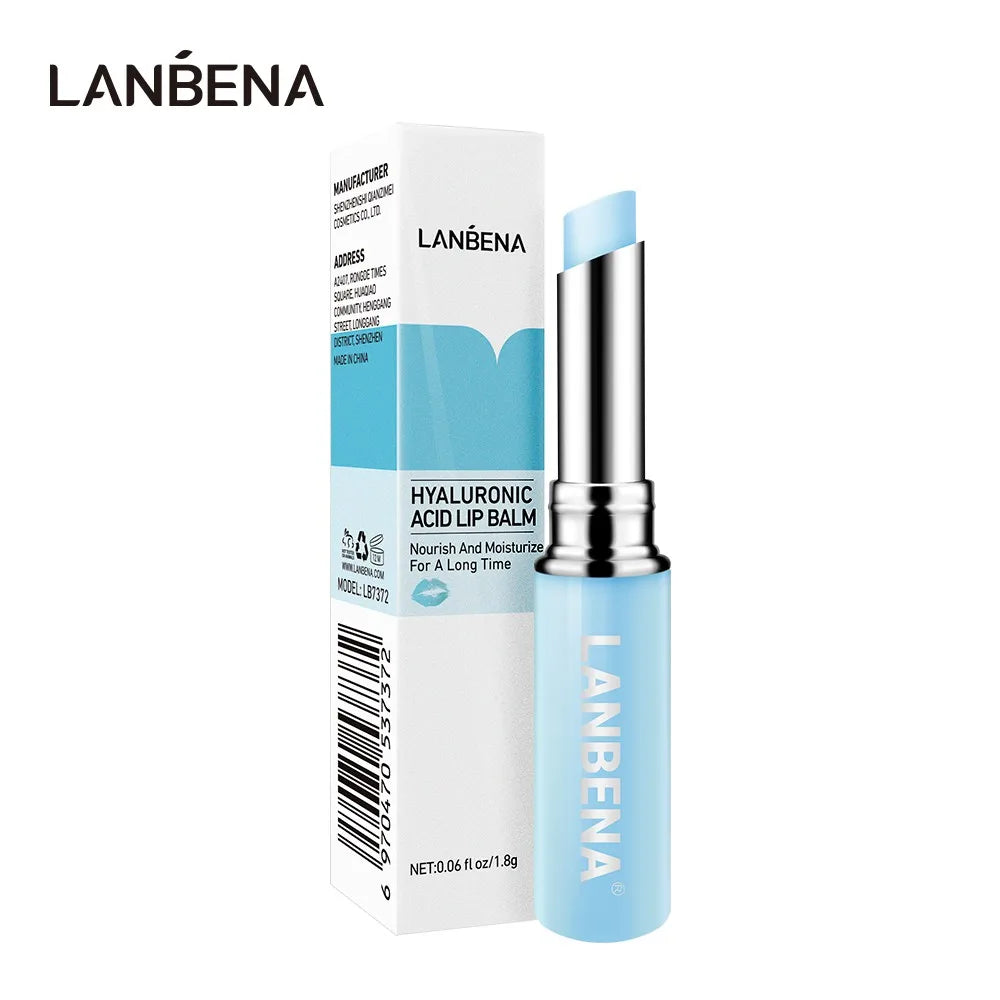 LANBENA Hyaluronic Acid Lip Balm Lip Plumper Moisturizing Reduce Fine Lines Long-lasting Hydration Protecting Dry Lip Oasis Select