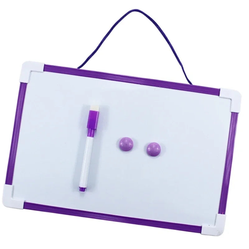 Magnetic Whiteboard with Marker and Magnets Set, Double-Sided Erasable Whiteboard Kids Drawing Board Hanging Memo Board Oasis Select