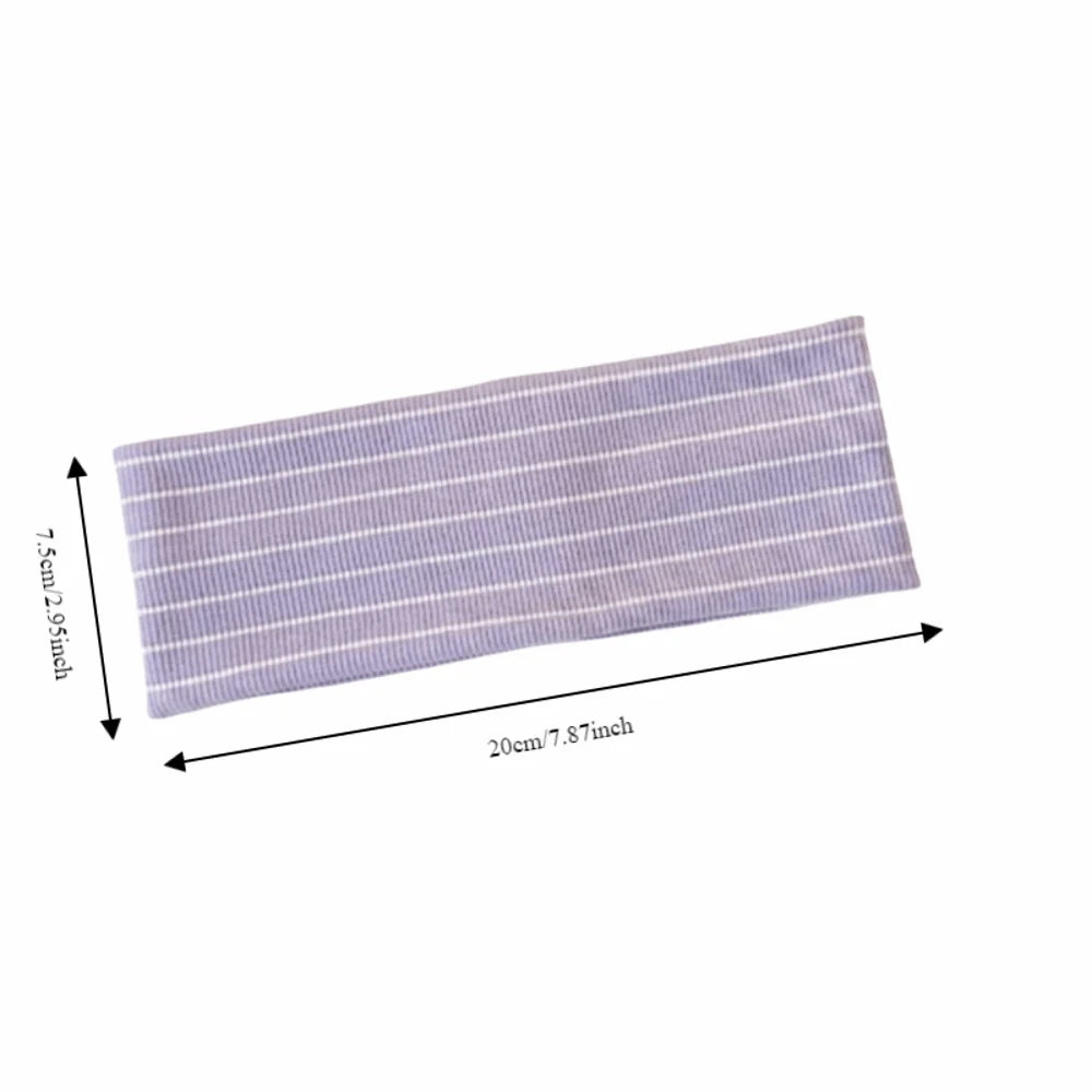 Fashion Y2K Stripes Headbands Elastic Sweat-absorbent Yoga Headband Women's Hairband Hair Accessories Oasis Select