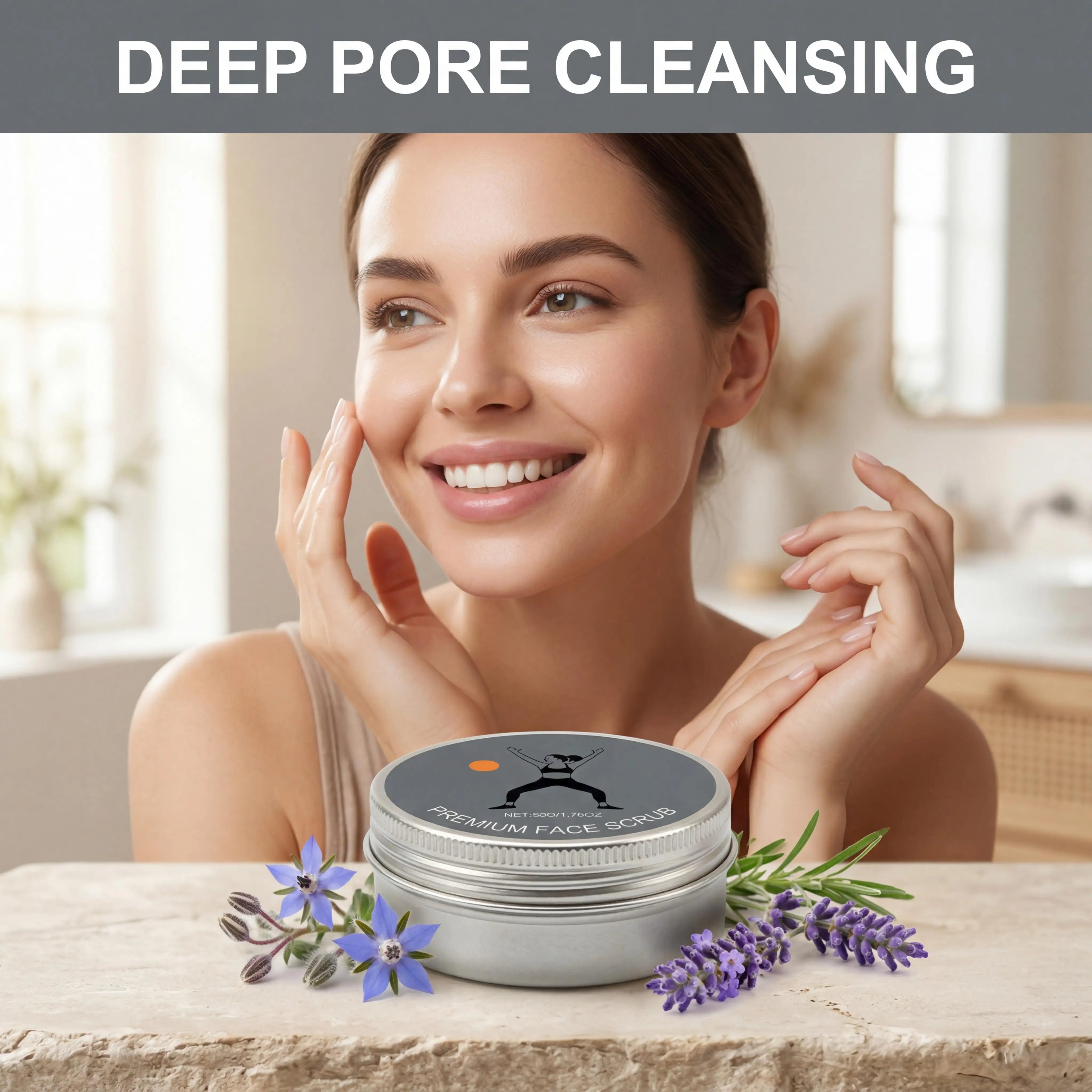 Lavender Face Exfoliating Scrub – Deep Cleanse & Smooth Facial Exfoliating Scrub Oasis Select