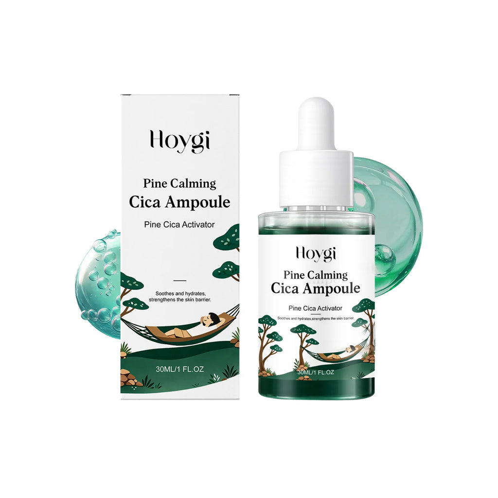 Hoygi Pine Cica Ampoule Serum – Hyaluronic Acid & Centella Face Serum Ampoule Oasis Select 30ml Boxed