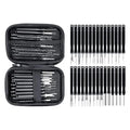 Car Terminal Removal Tool Kit 30pcs Pin Removal Tool Terminal Ejector Kit Wire Terminal Release Portable Auto Disassembly Tools Oasis Select long handle
